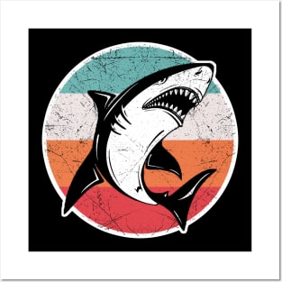 Vintage Retro Shark Posters and Art